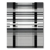 Geometric Modern Bold Black White Geometric Stripe Area Rug