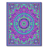 Vibrant Purple Mandala Area Rug