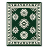 Green Dark Green Traditional Persian Area Rug