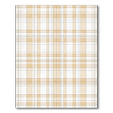 Geometric Modern Beige Gingham Plaid Area Rug