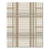 Beige Grid Plaid Geometric Area Rug