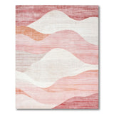 Wave Pink Abstract Wave Area Rug