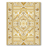 Luxurious Gold Persian Motif Area Rug