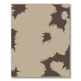 Beige Abstract Brown Splatter Area Rug
