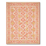 Coral Trellis Geometric Area Rug