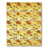 Vintage Yellow Floral Area Rug with Bold Blooms