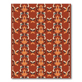 Southwestern Orange Orange Geometric Southwestern Area Rug