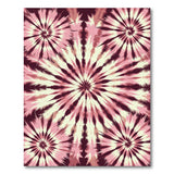 Vibrant Pink Tie-Dye Swirl Area Rug
