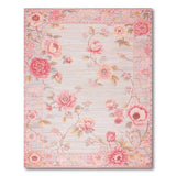Blush Pink Peony Floral Vintage Floral Vintage Area Rug