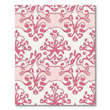 Pink Vintage Pink Floral Swirl Area Rug