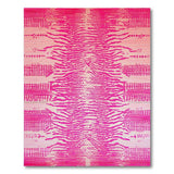 Ombre Pink Zebra Stripe Area Rug