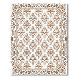 Ornate Floral Damask Area Rug
