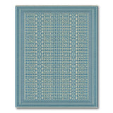Blue Teal Heritage Tribal Heritage Tribal Area Rug