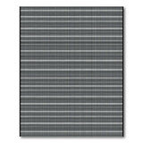 Black White Geometric Grid No. 14 Area Rug