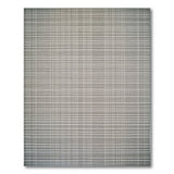 Geometric Modern Modern Grey Grid Woven Area Rug