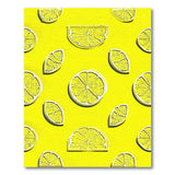 Fruit Pattern Sunny Lemon Slice Yellow Area Rug
