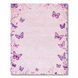 Blush Pink Butterfly Border Rug
