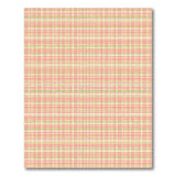 Distressed Pink Plaid Area Rug