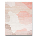 Blush Pink Organic Abstract Area Rug