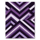 Purple Purple Geometric Triangle Area Rug