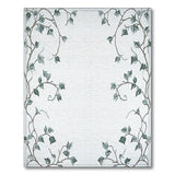 Delicate Ivy Leaf Border Area Rug