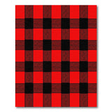 Red Rustic Farmhouse Classic Red Black Buffalo Plaid Area Rug