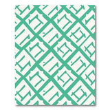 Green Trellis Geometric Area Rug