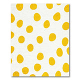Playful Yellow Polka Dot Area Rug