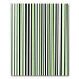Bold Black Green Striped Area Rug