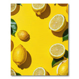 Vibrant Lemon Slices Yellow Area Rug