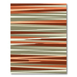 Bold Orange Geometric Stripe Area Rug