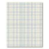 Blue Checkered Washable Area Rug