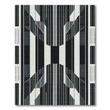 Bold Black White Geometric No. 7 Area Rug