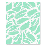 Seafoam Green Brushstroke Abstract Area Rug