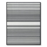 Geometric Modern Bold Horizontal Bold Black White Horizontal Stripe Area Rug