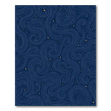 Starry Swirls Navy Blue Area Rug