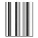 Vertical Striped Geometric Modern Bold Black White Vertical Striped Area Rug