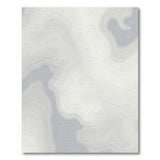 Grey Grey Topographic Contour Area Rug