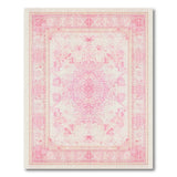 Blush Floral Traditional Persian Blush Pink Persian Floral Area Rug