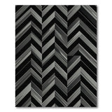 Geometric Modern Modern Grey Zigzag Geometric Area Rug