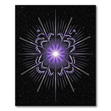 Purple Cosmic Starburst Area Rug