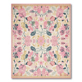 Blush Pink Floral Vintage No. 11 Area Rug