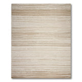 Geometric Modern Beige Tan Horizontal Striped Woven Rug