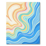 Fluid Wave Multi-Color Abstract Area Rug