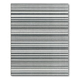 Bold Black White Striped No. 52 Area Rug