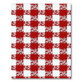 Red Classic Red White Gingham Checkered Area Rug
