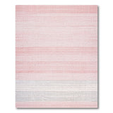 Blush Pink Ombre Striped Area Rug