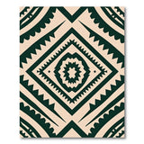 Beige Black Heritage Tribal Geometric Rug