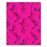 Vibrant Pink Paisley Swirl Area Rug