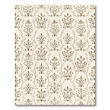 Elegant Cream Brown Floral Ornate Area Rug